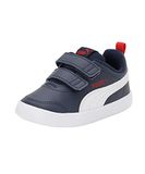 Puma Courtflex V2 Kinder Sneakers - Blauw - Maat 25