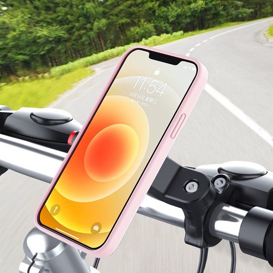 LuxeBass Telefoonhouder Fiets Universeel - Stuurbevestiging - Zwart - LB-577