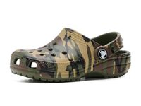 Crocs Classic Camouflage Clog T Klompen voor kinderen, uniseks, kakigroen/meerkleurig, 27/28 EU