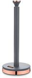 Tower T826133GRY Cavaletto keukenrolhouder met zachte bodem, grijs en roségoud