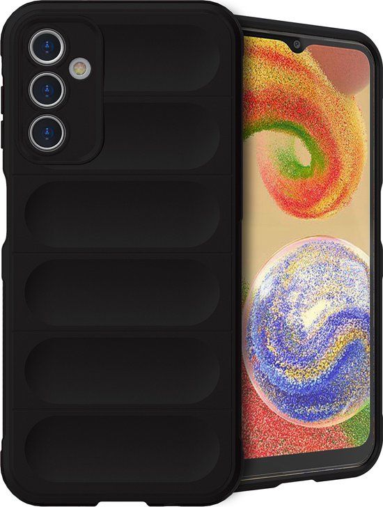 iMoshion EasyGrip Backcover - Siliconen Hoesje voor Samsung Galaxy A14 (4G/5G) - Zwart