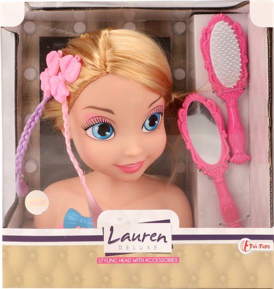 Toi Toys Lauren Kaphoofd met accessoires - Multicolor - Vanaf 4 jaar