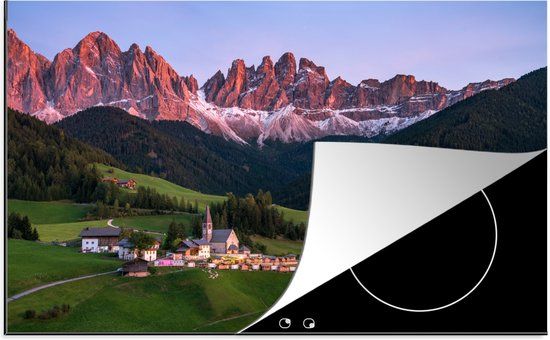 KitchenYeah® Inductie beschermer 77x51 cm - Dolomieten - Italië - Berg - Inductiebeschermer