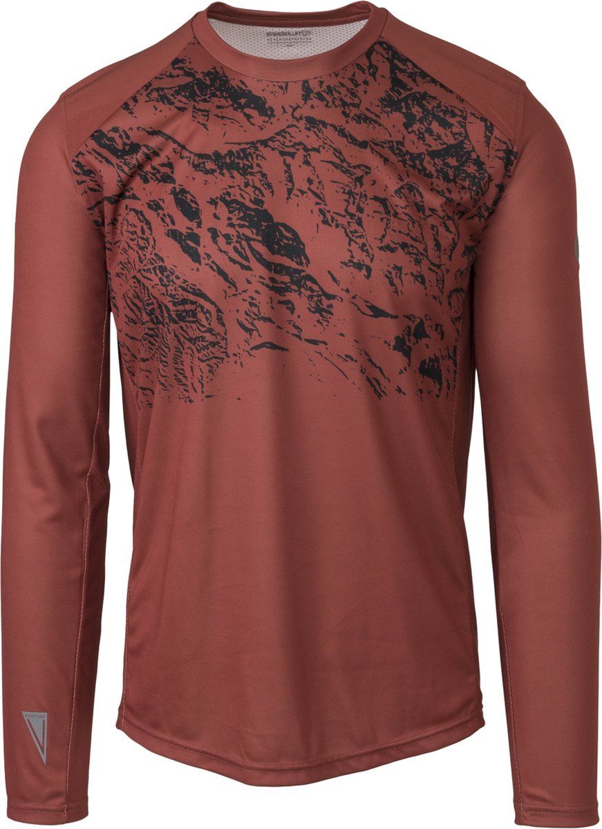 AGU MTB Fietsshirt Lange Mouwen Venture Unisex - Rood - XS