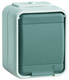 Elso 445009 16A AquaTop stopcontact - licht/basaltgrijs - 250 V
