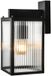 KonstSmide Wandlamp Carpi zwart met ribbel glas - 7352-751