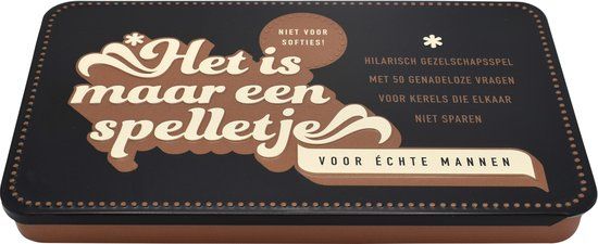 Het is maar een spelletje - Voor echte mannen | Partyspel | ImageBooks | Standaard editie
