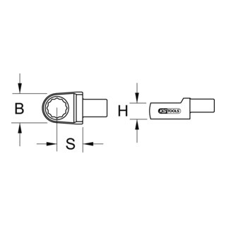 KS Tools KS Tools 14x18mm ringsteeksleutel, 13mm Aantal:1