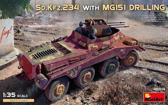 MiniArt 40014 Sd.Kfz.234 met MG151 Drilling Modelbouwpakket - 1:35