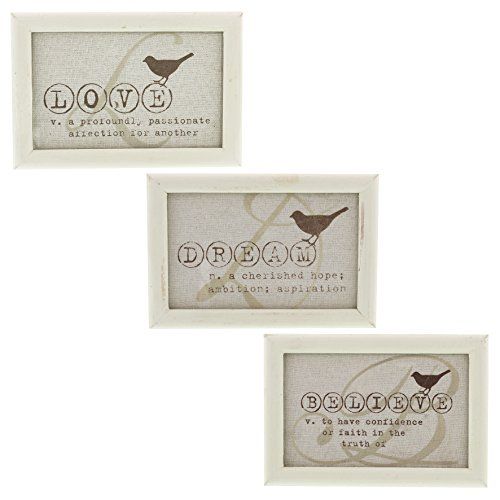 JHL Vintage Collectie Crème fotolijst Decoratie BELIEVE - 5055663954530