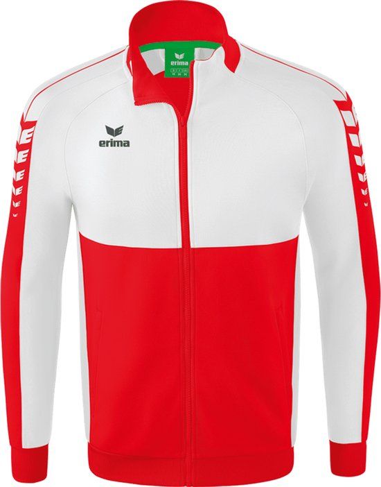 ERIMA Six Wings Worker Jack - Rood/Wit - Maat 3XL - Heren