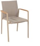 4 Seasons Outdoor Cortina tuinstoel stapelbaar - latte