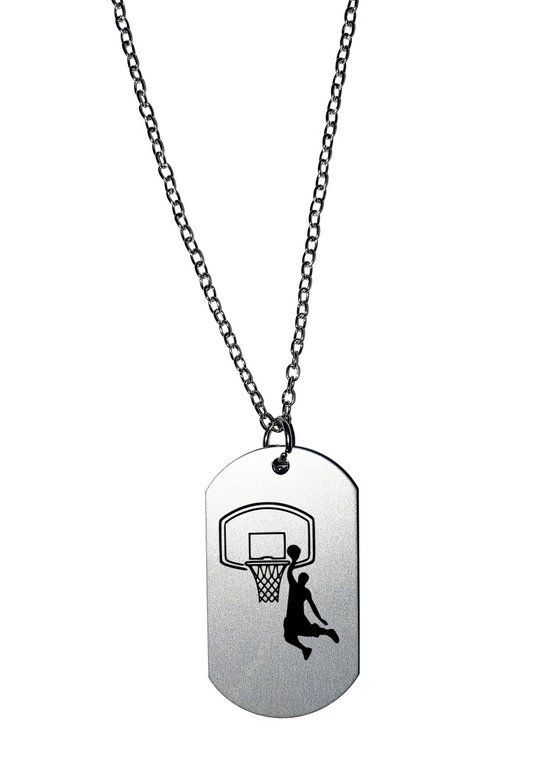 Akyol Basketball Necklace - Silver - Unisex - 60cm