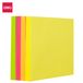 Deli EA03003 onglet adhésif 100 feuilles Rose, Orange, Jaune, Rouge, Vert
