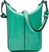 LIEBESKIND BERLIN Leren Schoudertas Paris 4 Paper Touch Crinkle Crossbody Jade Groene
