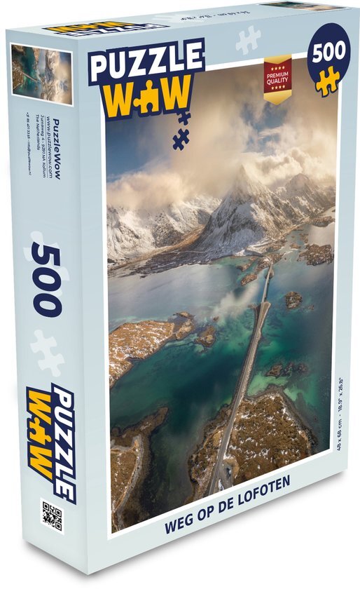 MuchoWow Puzzel Weg op de Lofoten - Legpuzzel - Puzzel 500 stukjes