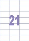 Kangaro Etiketten ILK 70x42,3mm - 100 vel - 21 stickers per vel