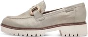 Tamaris Dames Instappers 1-24723-43 Beige Leer Maat 39