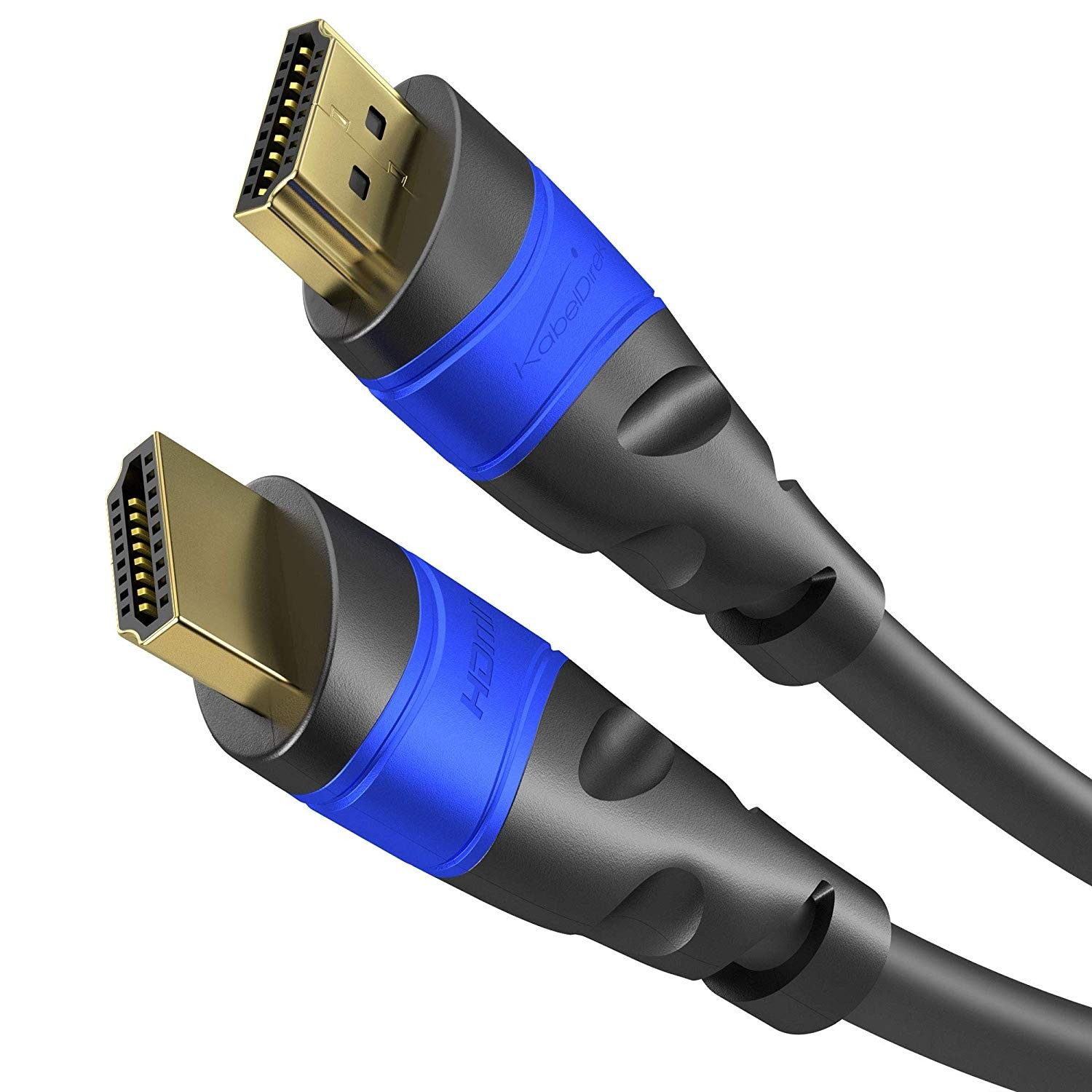 KabelDirekt HDMI Kabel - 15m - Zwart - 2.0b - 4K 60Hz - 3D