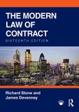 The Routledge The Modern Law of Contract Paperback