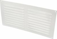 AMIG Ventilatierooster/muurrooster - 150 x 300mm - aluminium - wit - schoepenrooster
