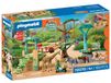PLAYMOBIL Avonturenpark met dieren, hangbruggen, observatieplatforms en 3 verzamelkaarten