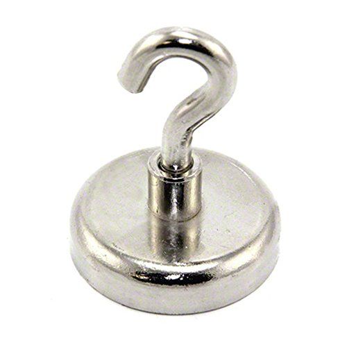 Magneet Expert® 48mm Neodymium Klemmagneet met M8 Haak - 95kg Trek (1 Stuk)