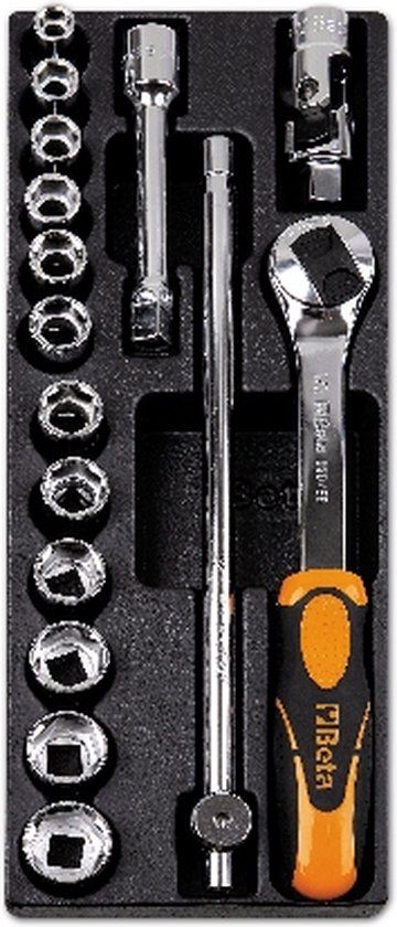 Beta Harde voorgevormde inzetbakken met assortiment gereedschap T100
