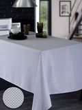 Calitex tafelkleed, wasdoek, rond, PVC, lichtgrijs, 140 x 140 cm