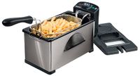 Bestron Olie-friteuse met koudzone-technologie, 3,5 liter, zilver