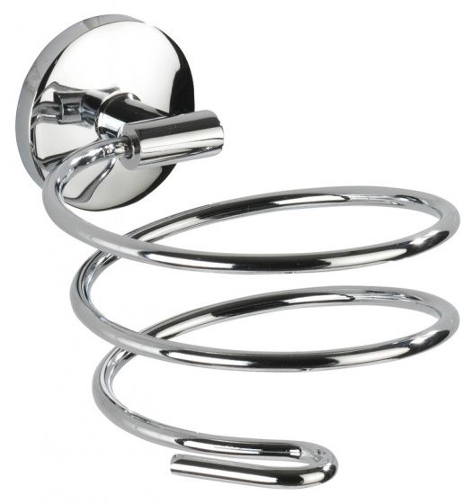 WENKO Cuba Föhnhouder - Zink - Zilver - 14 x 10 cm