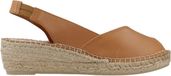 Toni Pons Espadrille en cuir pour femme à bout ouvert et talon compensé | BERNIA-P