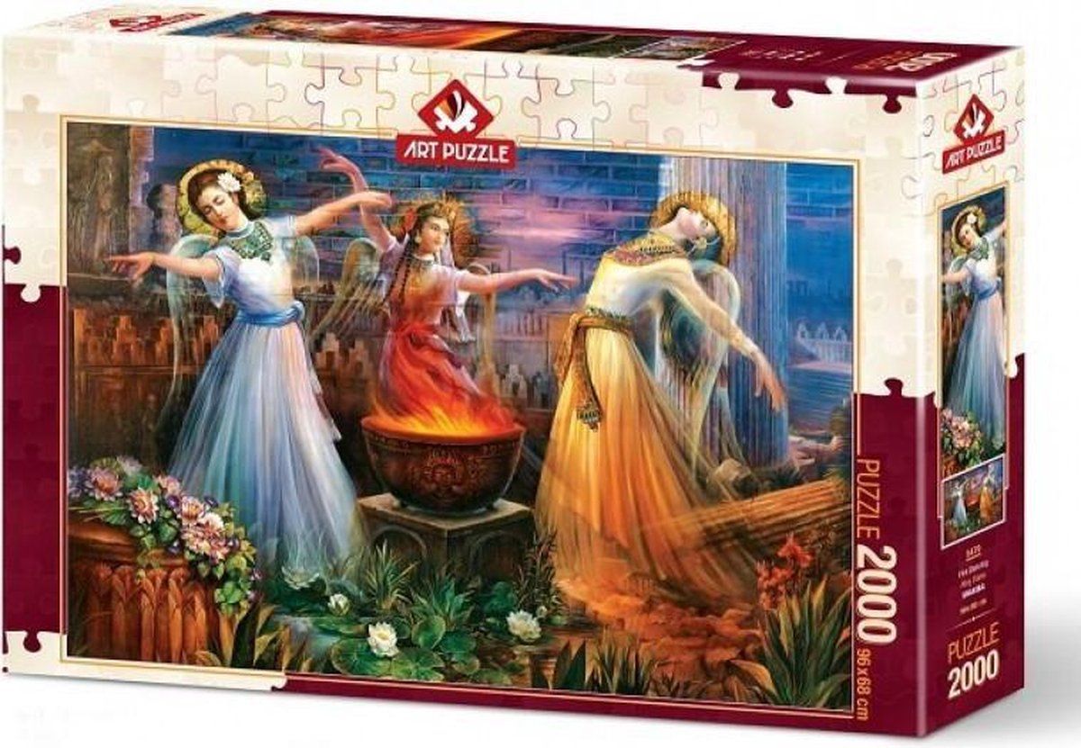 Art Puzzle Legpuzzel water, fire and soil, 2000 stukjes - Multicolor