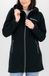 DEPROC-Active Dames fleece mantel gebreide fleece jas lange jas met capuchon overgangsjas windbreaker fleece jas vrouwen Glory april fleece jas