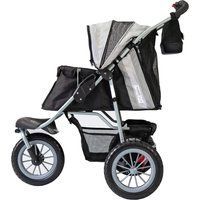 InnoPet Comfort EFA ECO - Hondenbuggy - Zwart/Zilvergrijs - 96x53x104cm