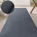 ANRO Badmat Antraciet 90x500cm Dun 3mm Antislip Douchemat Microvezel Wasbaar