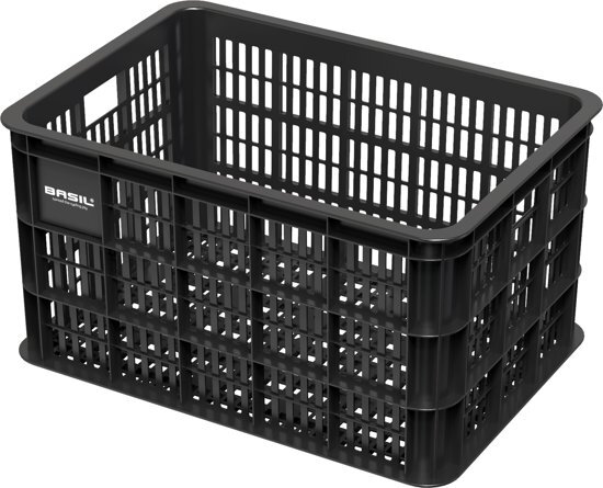 Basil Crate Large Fietskrat - 50 liter - Zwart