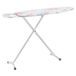 Amazon Basics Strijkplank met ovalen ijzeren standaard, klassiek, 109 x 35 cm, wit bloempatroon