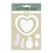 Stamperia - Matrices de découpe pour scrapbooking, albums, création de cartes, bullet journal et plus, créez des décorations avec des éléments naturels, parfait pour l'artisanat et les cadeaux (A6) (Timeless, Wooden Heart)