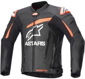 Alpinestars GP Plus V4 Leren Jas Zwart Rood Fluo Wit - Jas