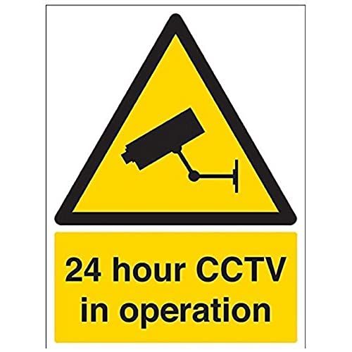 VSafety Security Notice, CCTV In Operation Sign - 300mm x 400mm - 1mm Rigid Plastic