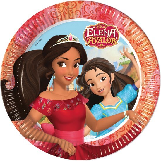 Disney 8 Elena van AvalorÃ¢â€žÂ¢ borden - Feestdecoratievoorwerp