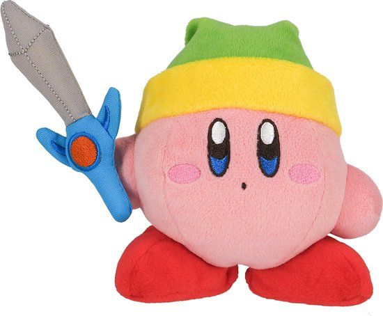 Together+ Nintendo Kirby met zwaard Plush 12cm