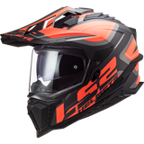 LS2 MX701 Explorer Alter Mat Zwart Fluo Oranje 06 Adventure Helm XXL