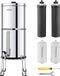 Vevor Système de filtration d'eau par gravité Filtre à eau 7+7,5l Acier inoxydable 4 filtres