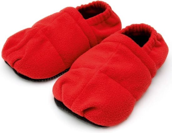 Sissel Verwarmde slippers Linum Relax Comfort maat S/M SIS-150.053 rood