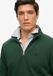 Superdry Preppy trui met halve rits heren biologisch katoen L enamel green