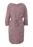 s.Oliver Jurk met motief all-over roze lange mouw Viscose 42