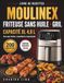 Livre Moulinex Livre De Recettes Friteuse sans huile + Gril, Capacité XL 4,6L [Édition Couleur]: Des repas faciles, croustillants et gourmands