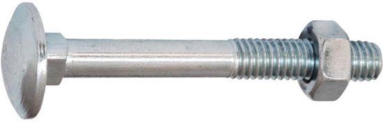 Hoenderdaal Fasteners Hoenderdaal Slotbout M10 x 190 mm Verzinkt (25 stuks)